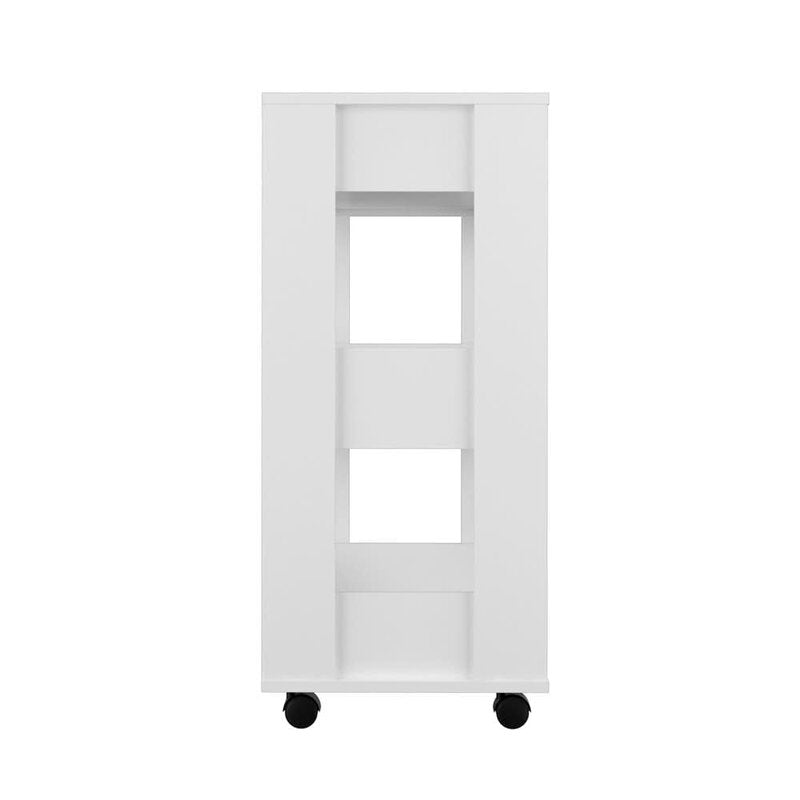 Bar Trolley: Rectangular White Bar Trolley