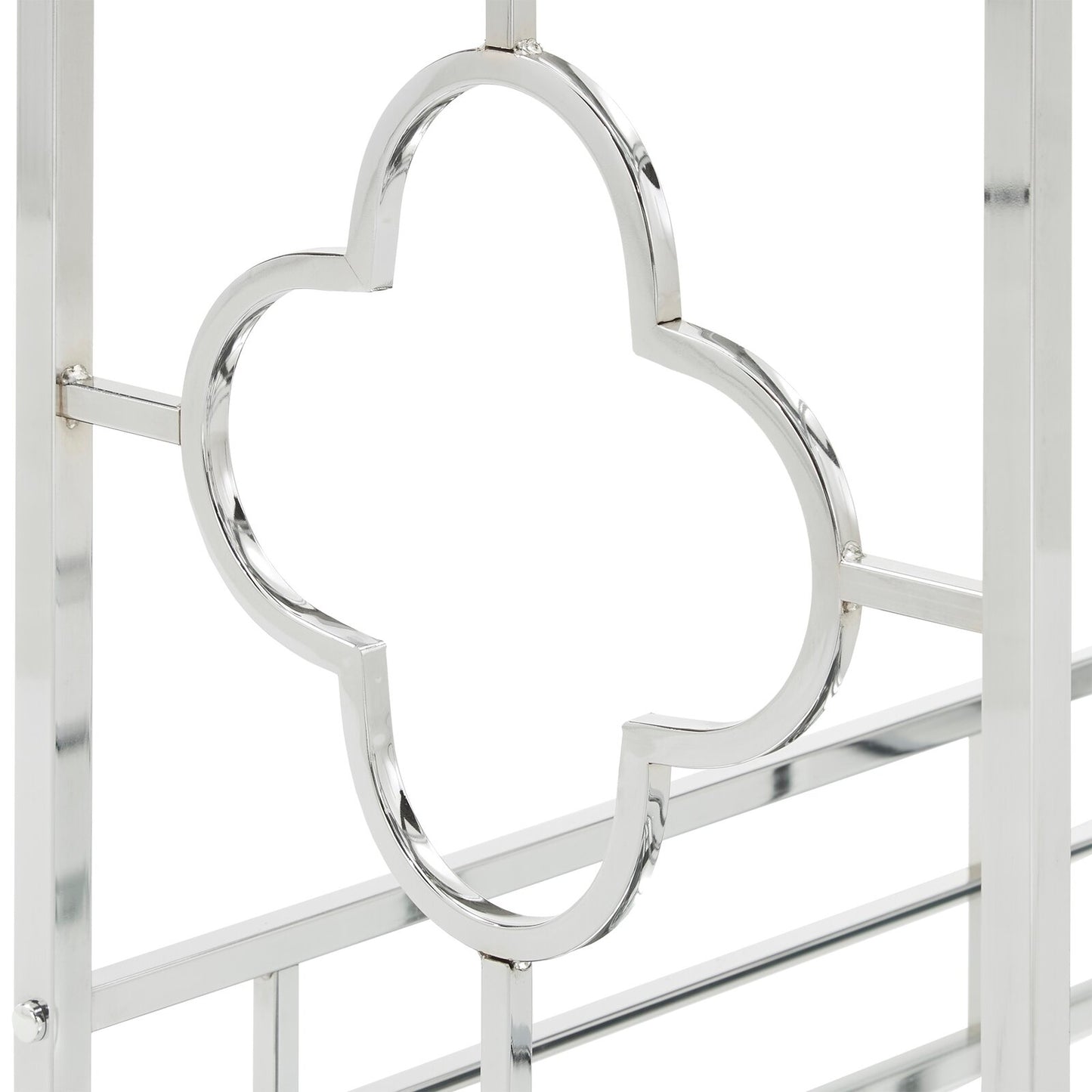 Bar Trolley : Silver Floral Bar Trolley