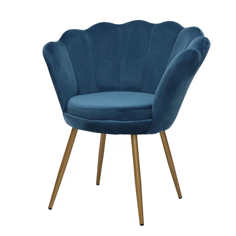 Barrel Chair: 26.37'' Wide Velvet Barrel Chair