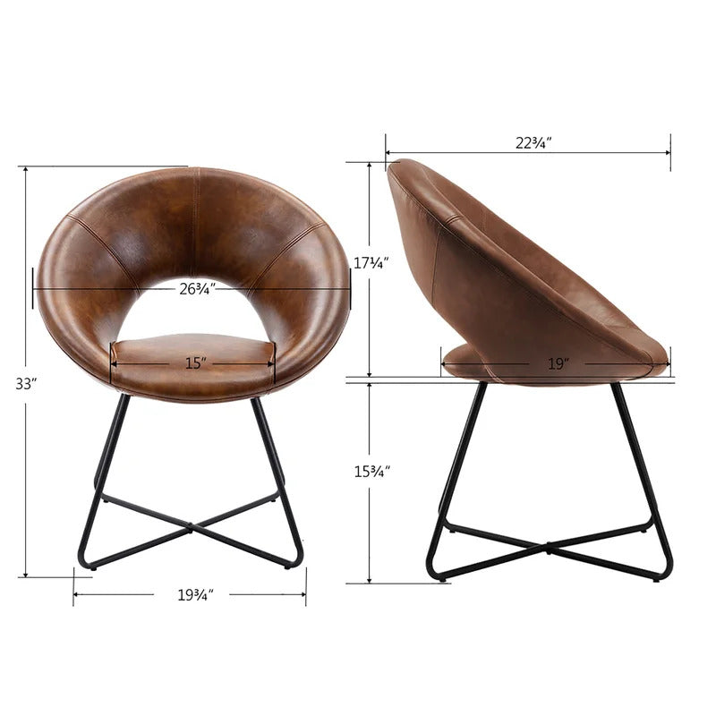 Barrel Chair: 26.75'' Wide Barrel Chair