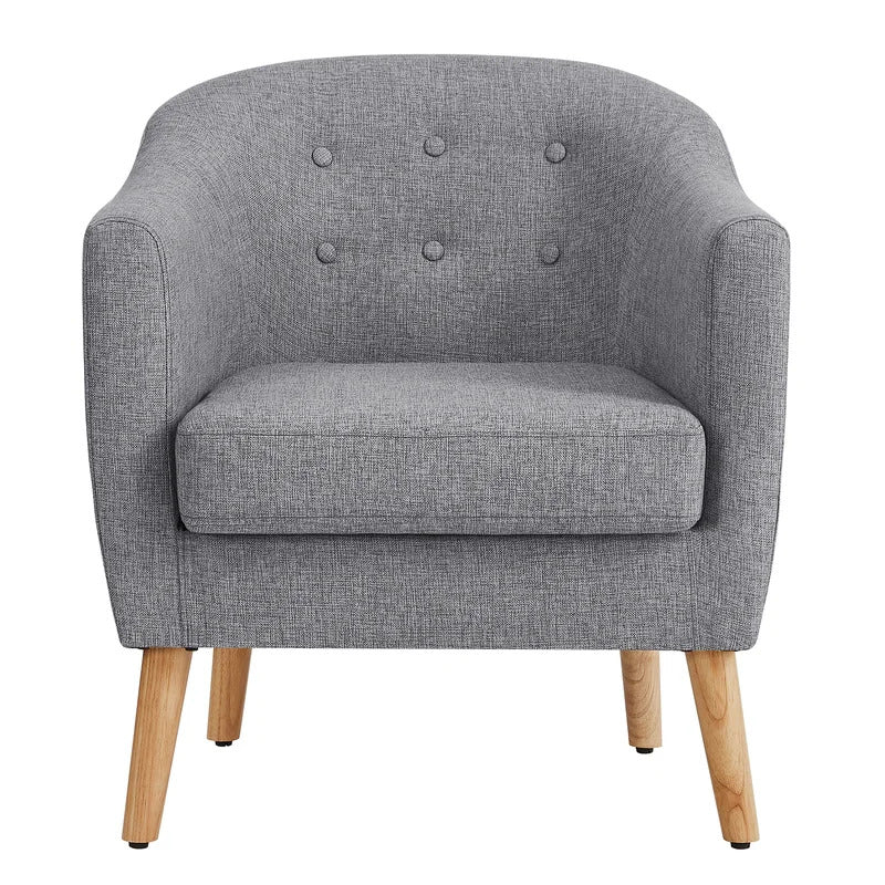 Barrel Chair: 27.2'' Wide Tufted Barrel Chair