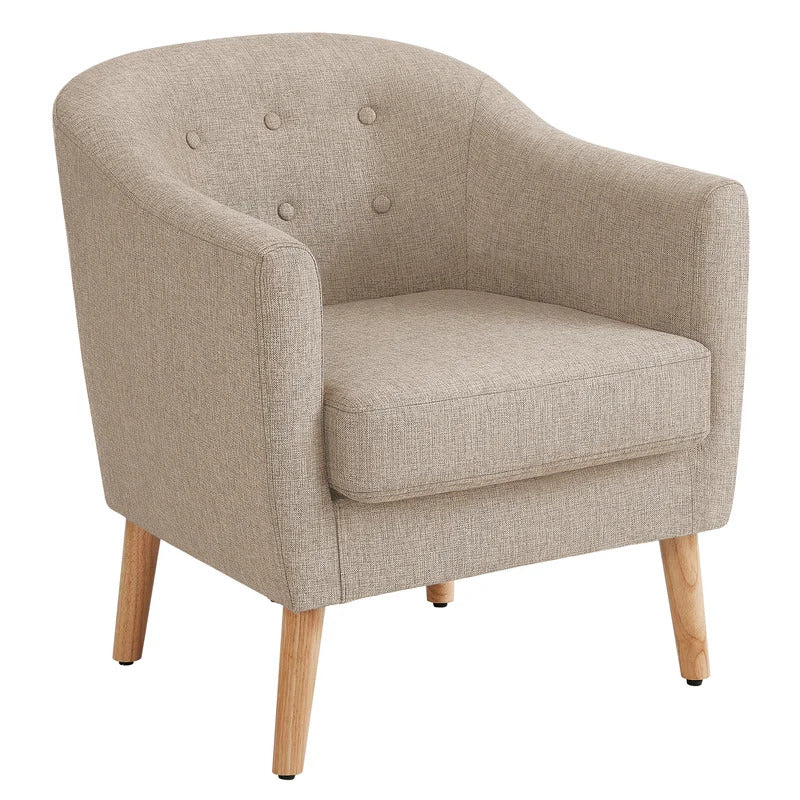 Barrel Chair: 27.2'' Wide Tufted Barrel Chair