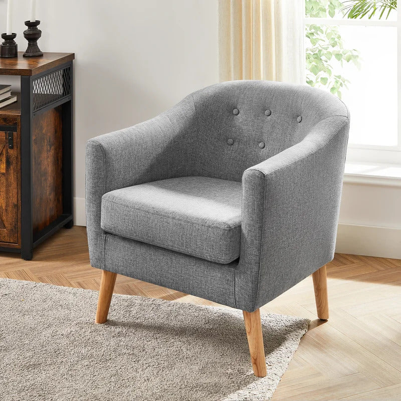 Barrel Chair: 27.2'' Wide Tufted Barrel Chair