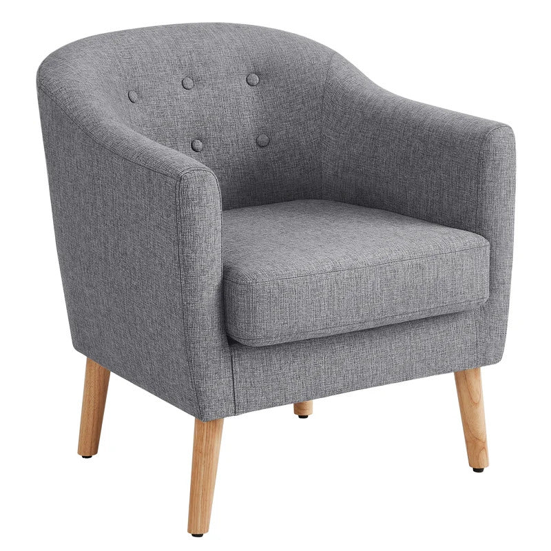 Barrel Chair: 27.2'' Wide Tufted Barrel Chair