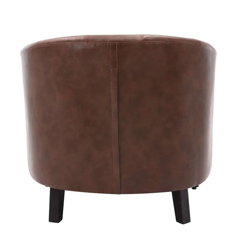 Barrel Chair: 28.3'' Wide Tufted Barrel Chair