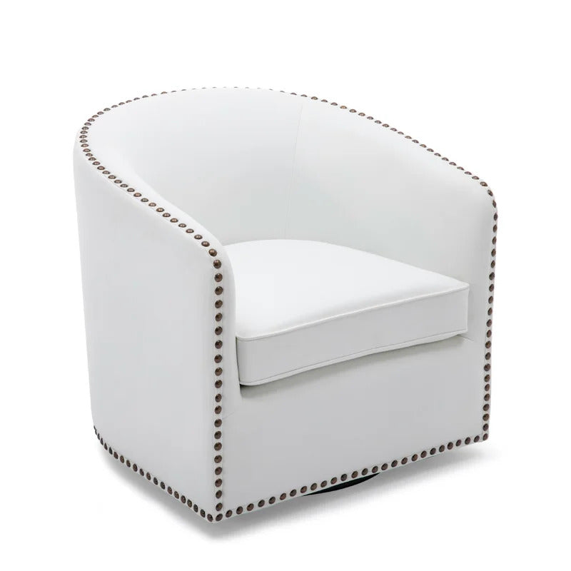 Barrel Chair: 28.5'' Wide Swivel Barrel Chair