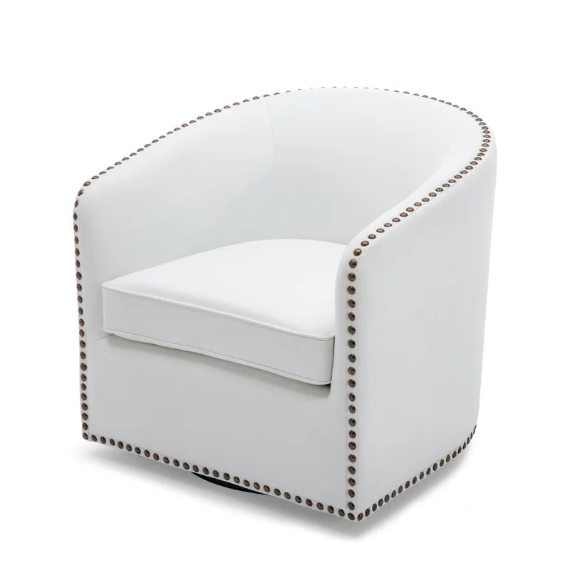 Barrel Chair: 28.5'' Wide Swivel Barrel Chair