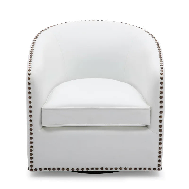 Barrel Chair: 28.5'' Wide Swivel Barrel Chair