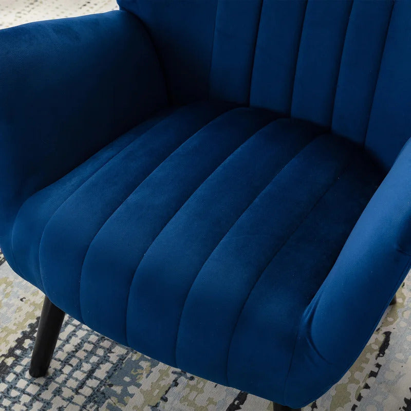 Barrel Chair: 29.13'' Wide Velvet Barrel Chair