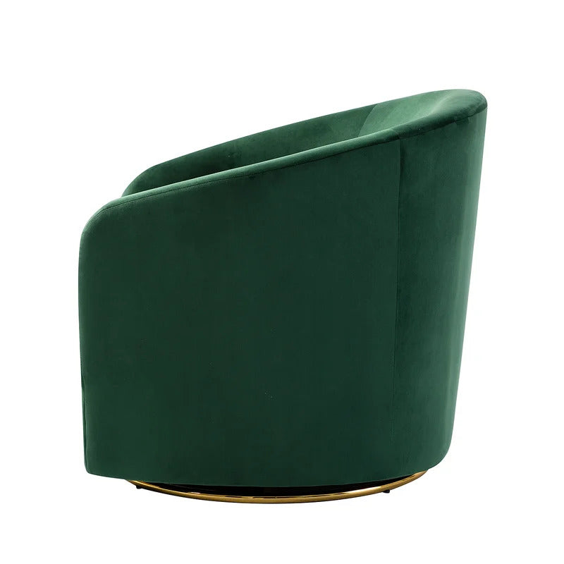Barrel Chair: 31.5'' Wide Velvet Barrel Chair (Set of 2)