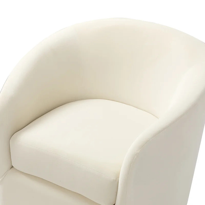 Barrel Chair: 31.5'' Wide Velvet Barrel Chair (Set of 2)
