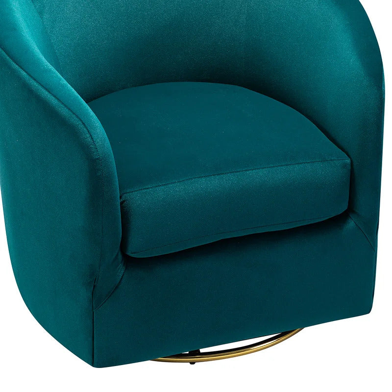 Barrel Chair: 31.5'' Wide Velvet Barrel Chair (Set of 2)