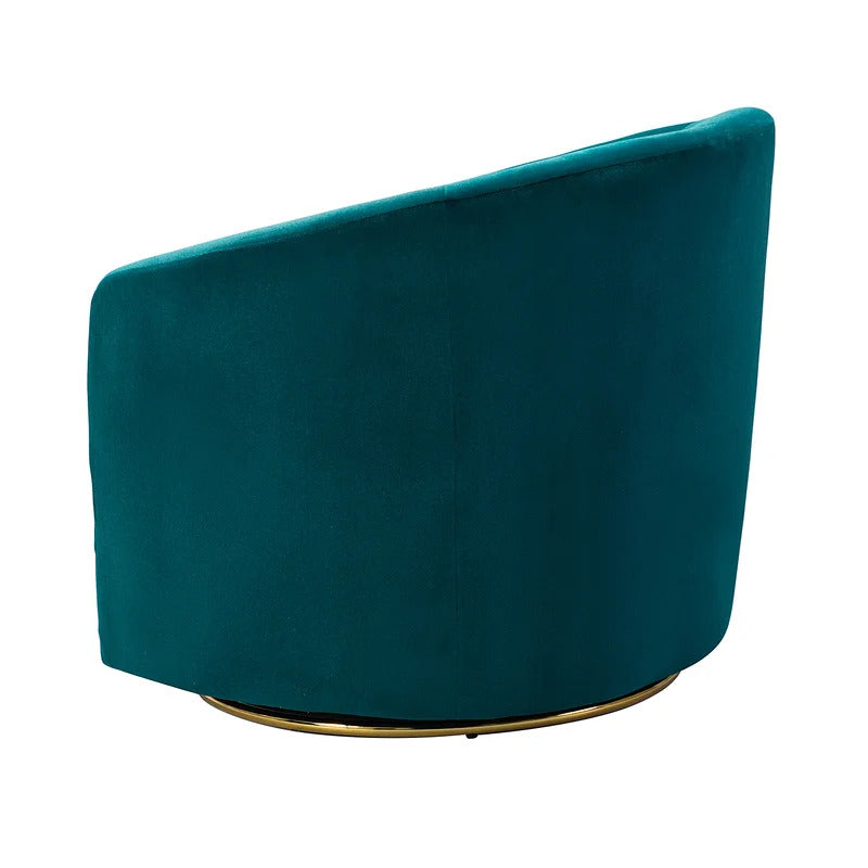 Barrel Chair: 31.5'' Wide Velvet Barrel Chair (Set of 2)