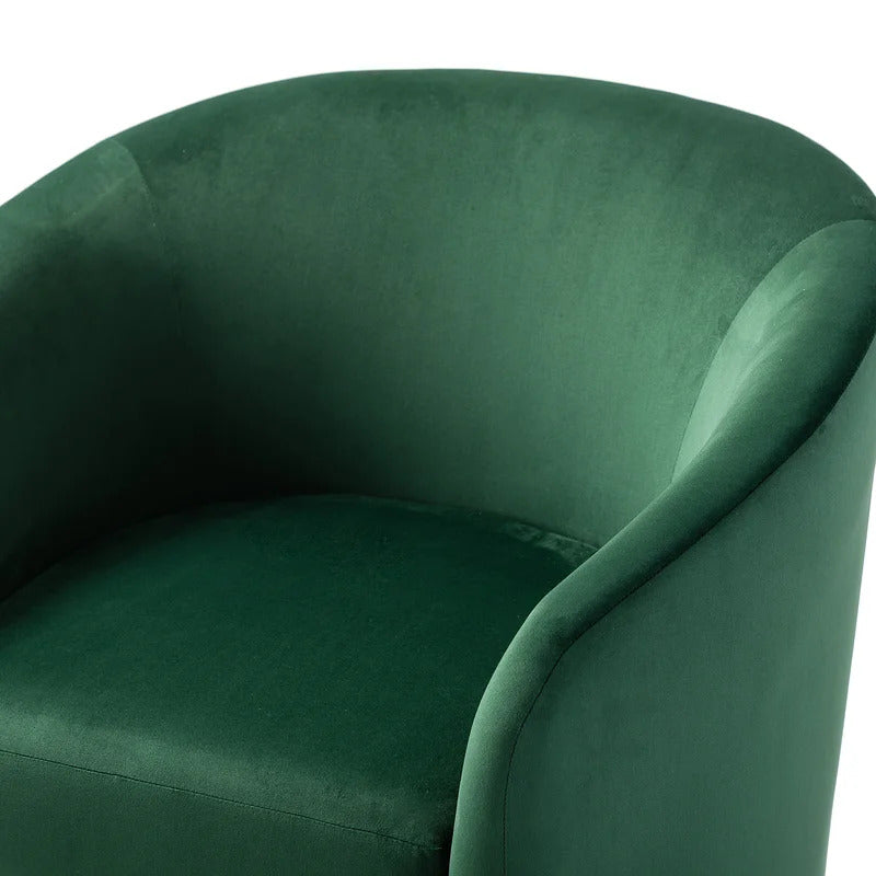 Barrel Chair: 31.5'' Wide Velvet Barrel Chair (Set of 2)