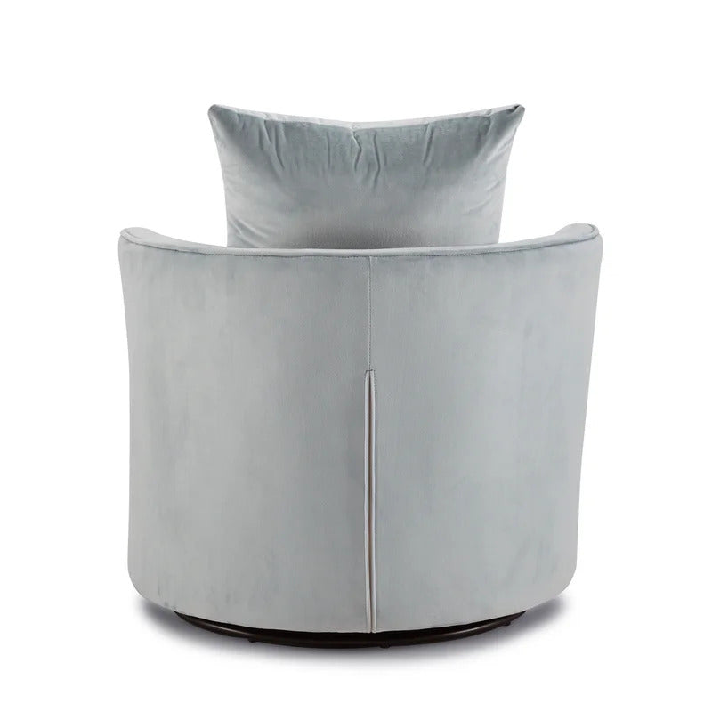 Barrel Chair: 31.6'' Wide Velvet Barrel Chair