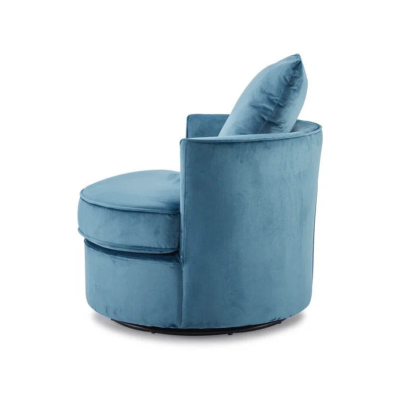 Barrel Chair: 31.6'' Wide Velvet Barrel Chair