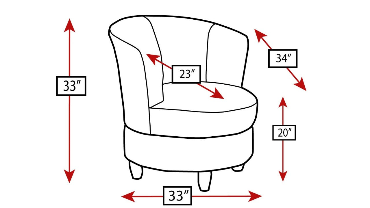 Barrel Chair 32'' Wide Barrel Chair