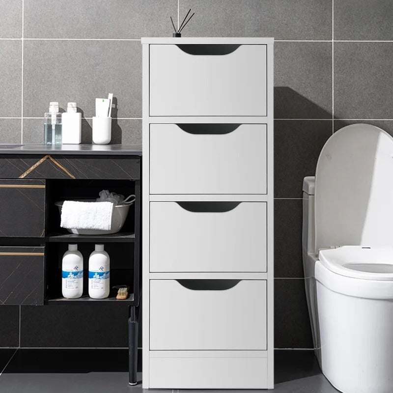 Bathroom Cabinets: 11.8'' W x 31.5'' H x 11.8'' D Linen Cabinet