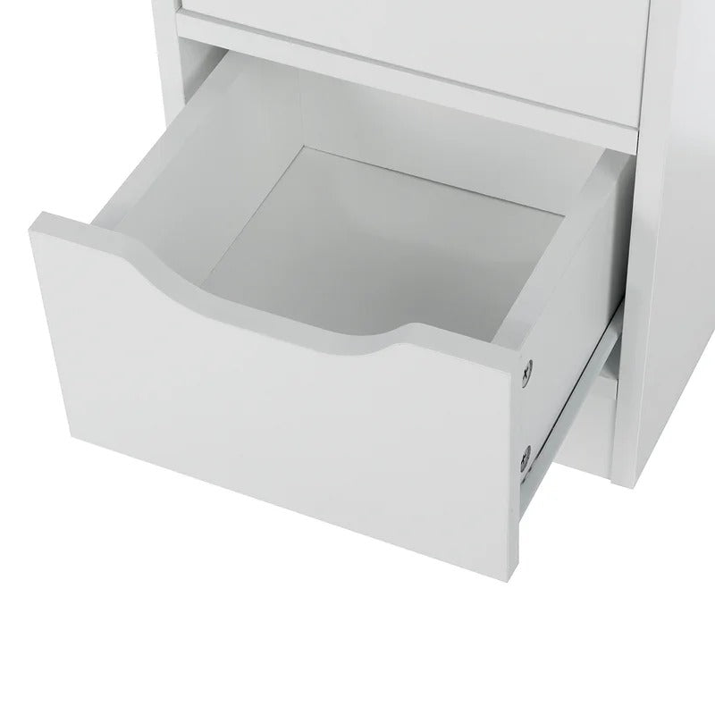 Bathroom Cabinets: 11.8'' W x 31.5'' H x 11.8'' D Linen Cabinet