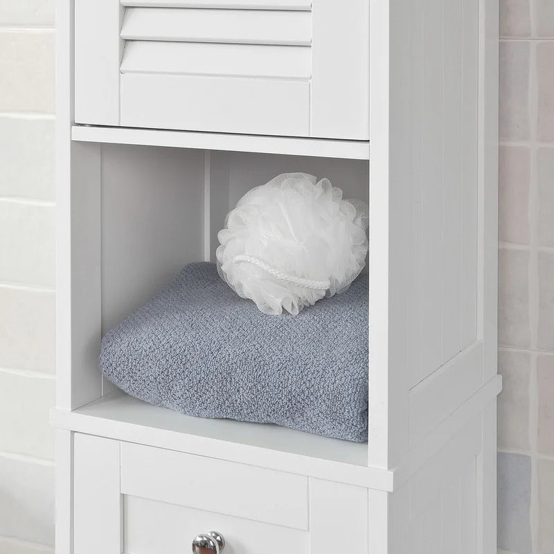 Bathroom Cabinets: 12.48'' W x 66.3'' H x 11.7'' D Linen Cabinet