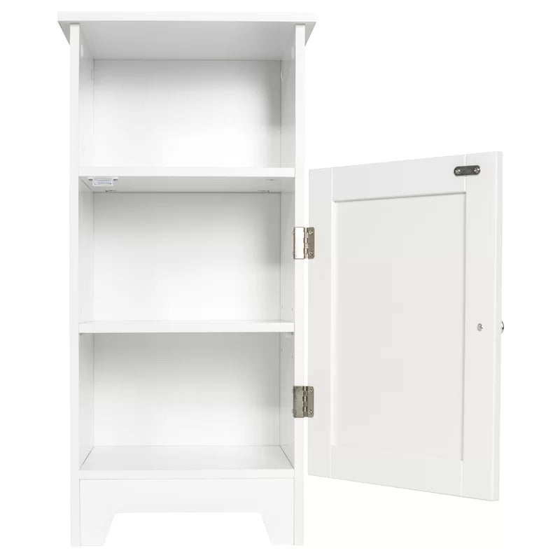 Bathroom Cabinets: 13.38'' W x 27.63'' H x 11.75'' D Free-Standing Bathroom Cabinet