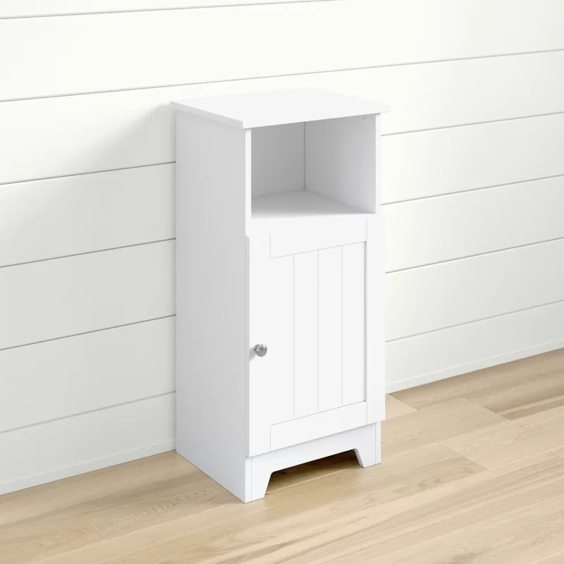 Bathroom Cabinets: 13.38'' W x 27.63'' H x 11.75'' D Free-Standing Bathroom Cabinet