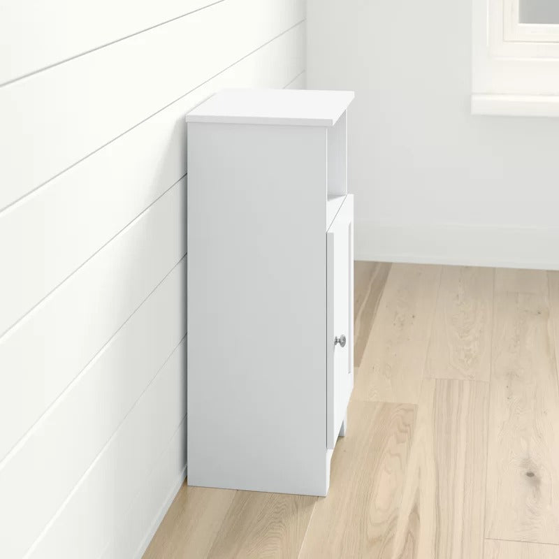Bathroom Cabinets: 13.38'' W x 27.63'' H x 11.75'' D Free-Standing Bathroom Cabinet