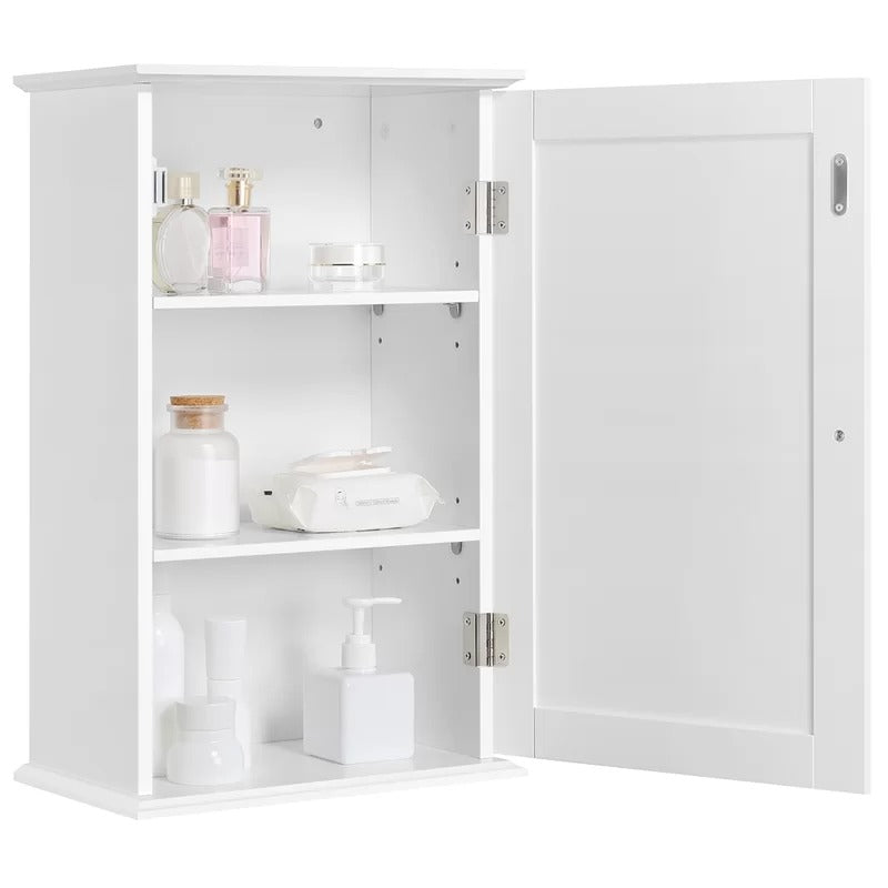 Bathroom Cabinets: 14'' W x 22'' H x 8'' D Wall Mounted Wall Cabinet