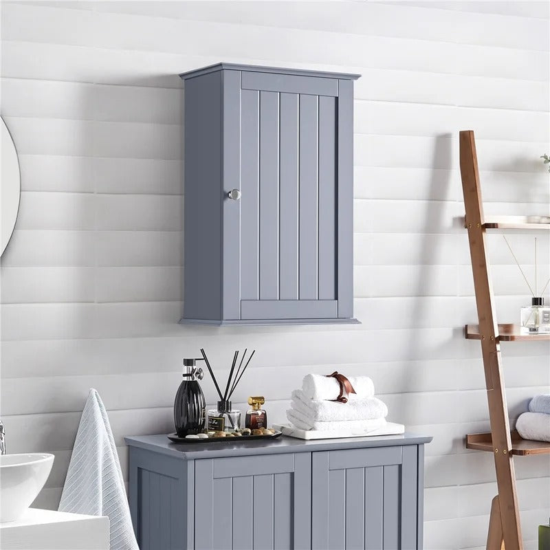 Bathroom Cabinets: 14'' W x 22'' H x 8'' D Wall Mounted Wall Cabinet