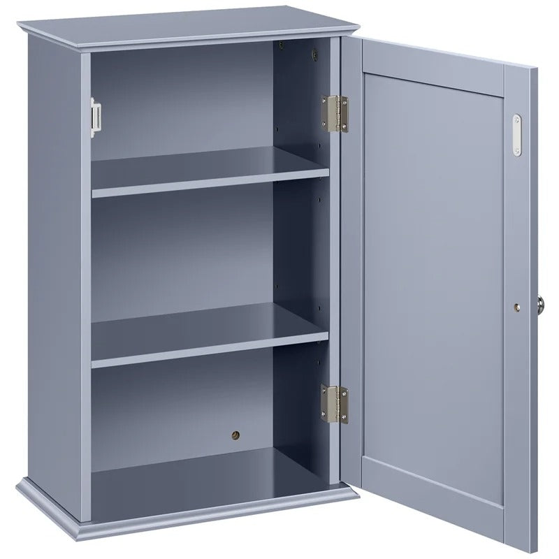 Bathroom Cabinets: 14'' W x 22'' H x 8'' D Wall Mounted Wall Cabinet