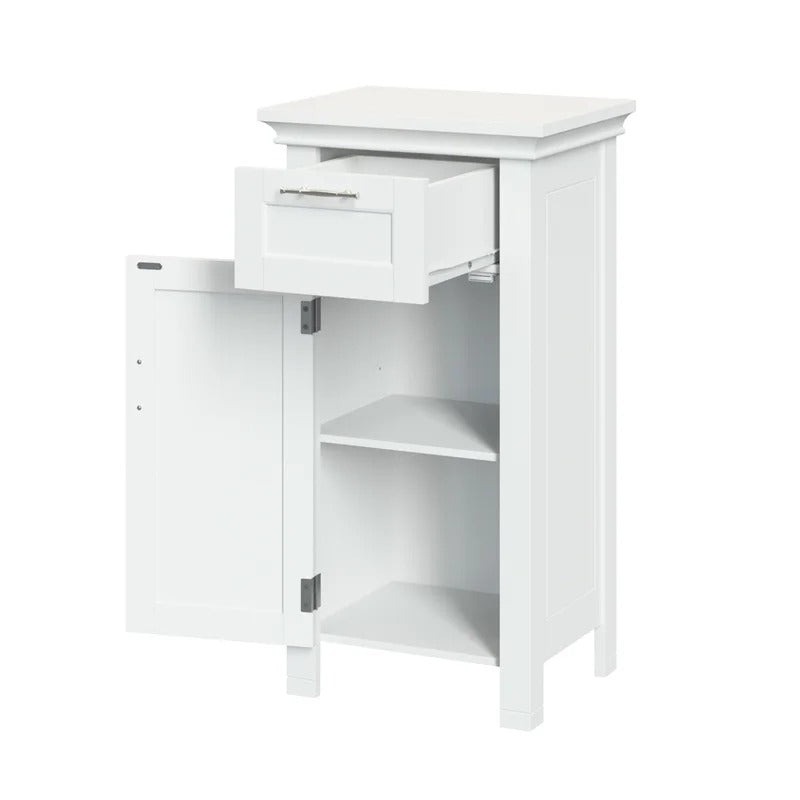 Bathroom Cabinets: 15.75'' W x 30.25'' H x 11.81'' D Free-Standing Bathroom Cabinet