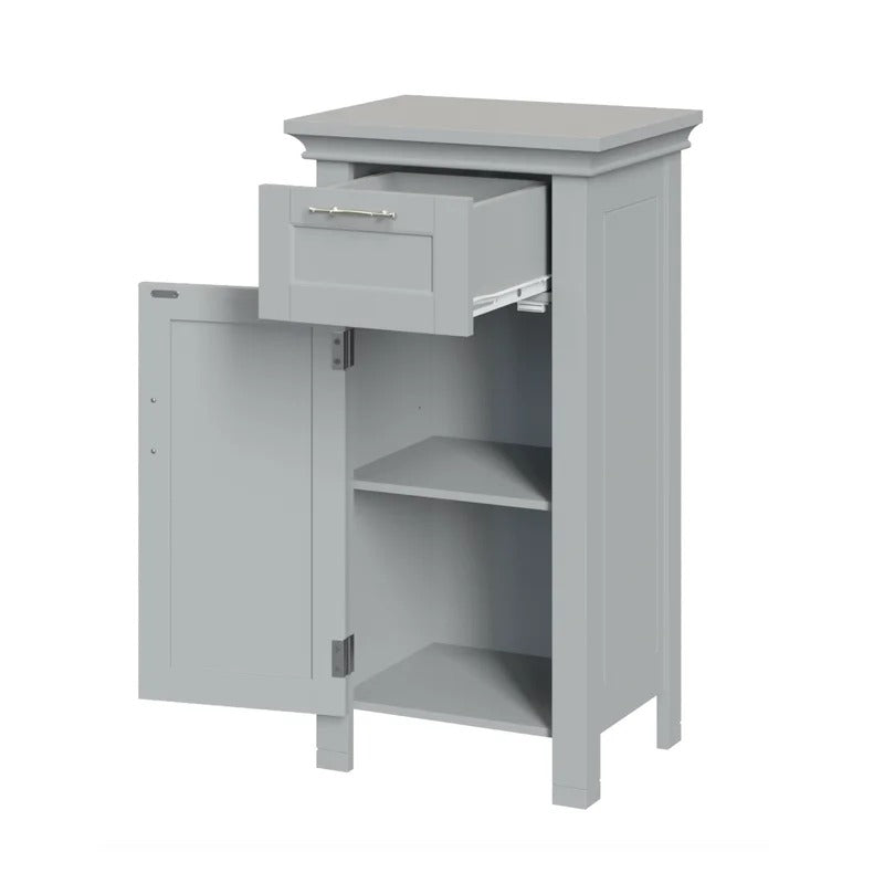 Bathroom Cabinets: 15.75'' W x 30.25'' H x 11.81'' D Free-Standing Bathroom Cabinet