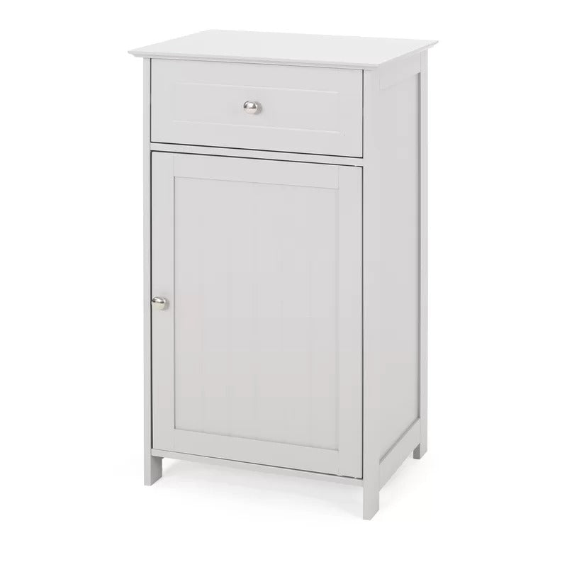 Bathroom Cabinets: 17'' W x 30.25'' H x 13.5'' D Free-Standing Bathroom Cabinet
