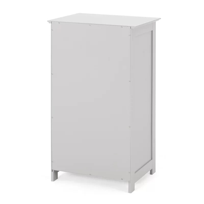 Bathroom Cabinets: 17'' W x 30.25'' H x 13.5'' D Free-Standing Bathroom Cabinet