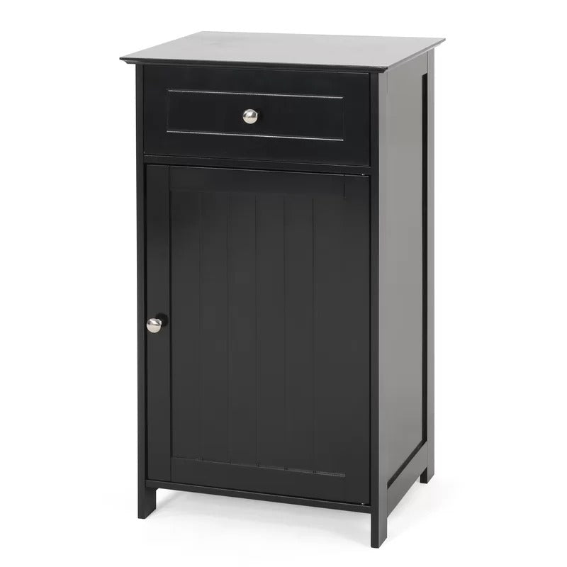 Bathroom Cabinets: 17'' W x 30.25'' H x 13.5'' D Free-Standing Bathroom Cabinet
