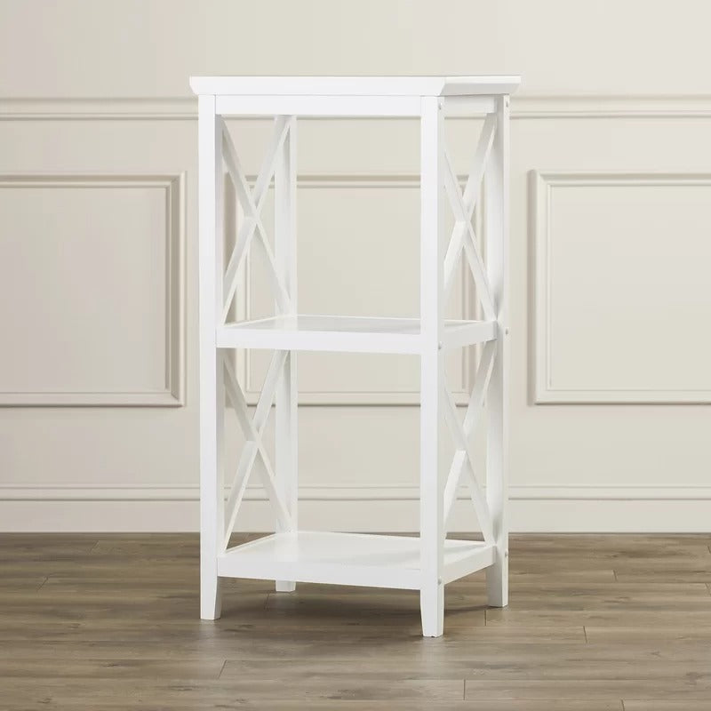 Bathroom Cabinets: 18'' W x 36.25'' H x 14'' D Free-Standing Bathroom Shelves