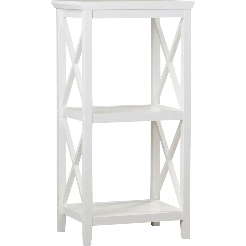 Bathroom Cabinets: 18'' W x 36.25'' H x 14'' D Free-Standing Bathroom Shelves