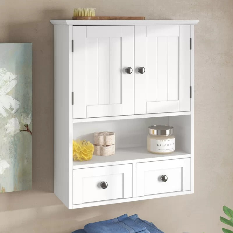 Bathroom Cabinets: 19.5'' W x 24.5'' H x 8'' D Wall Mounted Bathroom Cabinet