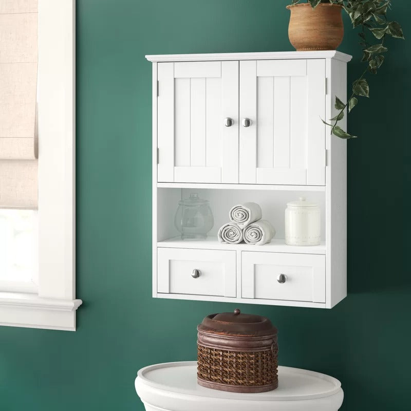 Bathroom Cabinets: 19.5'' W x 24.5'' H x 8'' D Wall Mounted Bathroom Cabinet