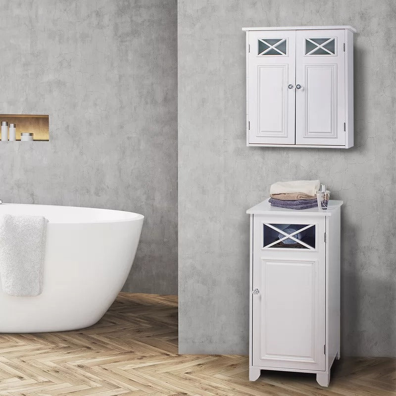 Bathroom Cabinets: 20'' W x 24'' H x 7'' D Wall Mounted Bathroom Cabinet