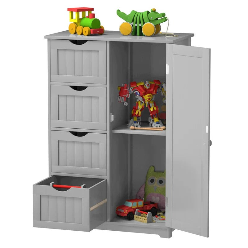 Bathroom Cabinets: 22'' W x 32'' H x 12'' D Free-Standing Bathroom Cabinet