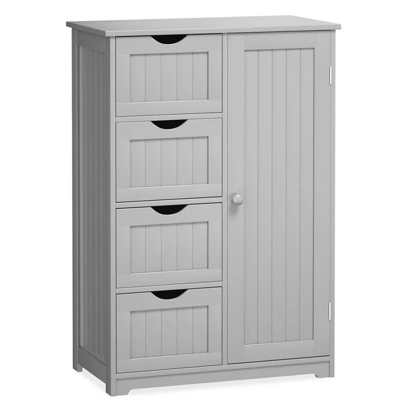 Bathroom Cabinets: 22'' W x 32'' H x 12'' D Free-Standing Bathroom Cabinet