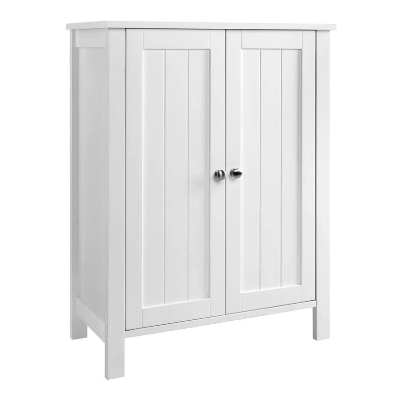 Bathroom Cabinets: 23.6'' W x 31.6'' H x 11.8'' D Free-Standing Bathroom Cabinet