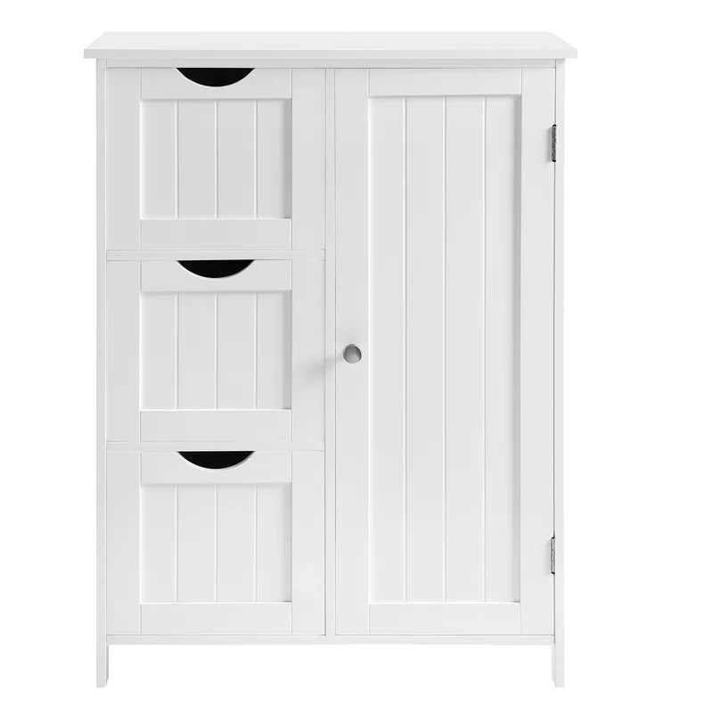 Bathroom Cabinets: 23.6'' W x 31.9'' H x 11.8'' D Free-Standing Bathroom Cabinet