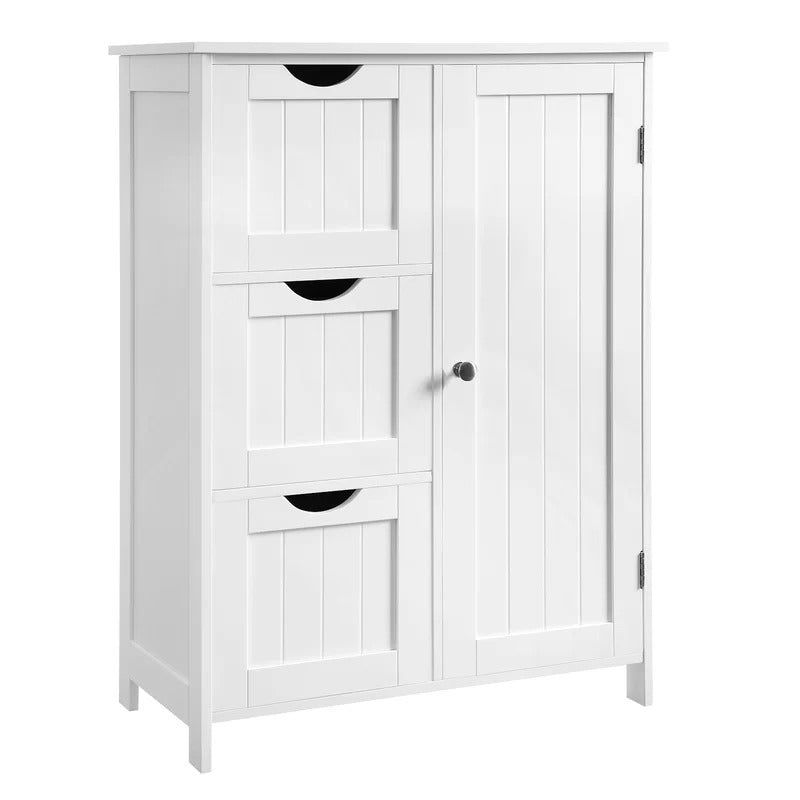 Bathroom Cabinets: 23.6'' W x 31.9'' H x 11.8'' D Free-Standing Bathroom Cabinet