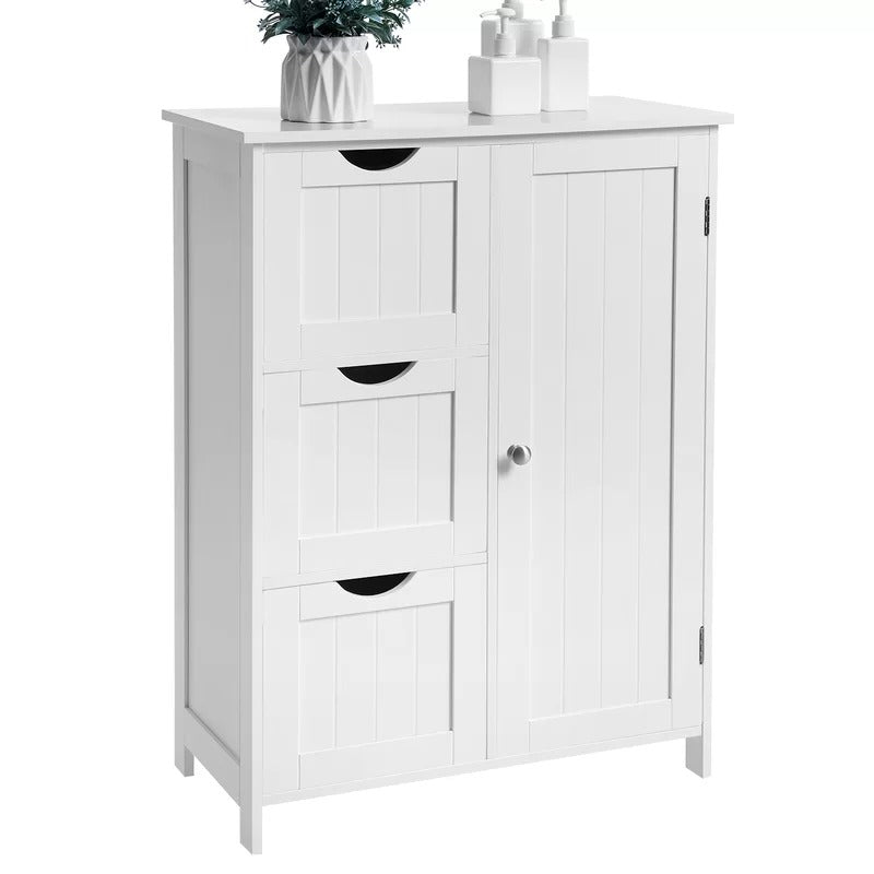 Bathroom Cabinets: 23.6'' W x 31.9'' H x 11.8'' D Free-Standing Bathroom Cabinet