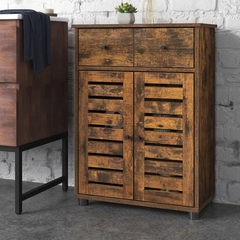 Bathroom Cabinets: 23.6'' W x 32.3'' H x 11.8'' D Free-Standing Bathroom Cabinet