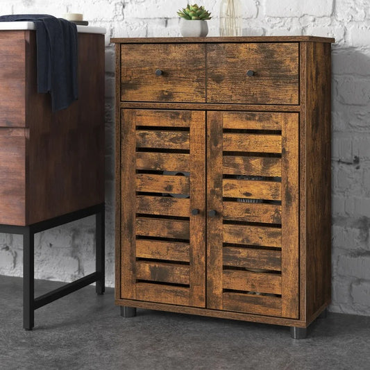 Bathroom Cabinets: 23.6'' W x 32.3'' H x 11.8'' D Free-Standing Bathroom Cabinet