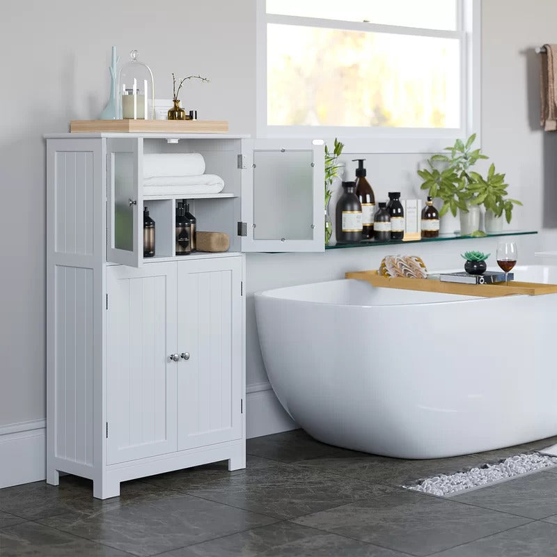 Bathroom Cabinets: 23.6'' W x 42.7'' H x 11.8'' D Linen Cabinet