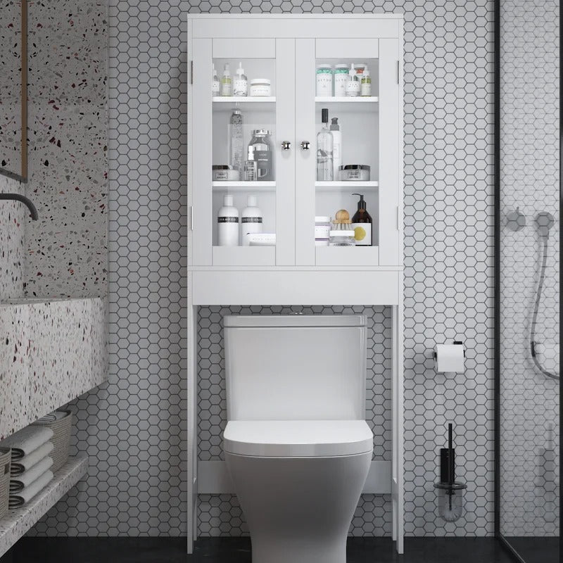Bathroom Cabinets: 25.98'' W x 64.96'' H x 9.01'' D Bathroom Cabinet
